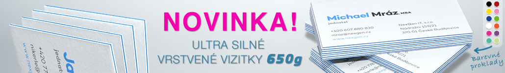 Banner vrstvené vizitky